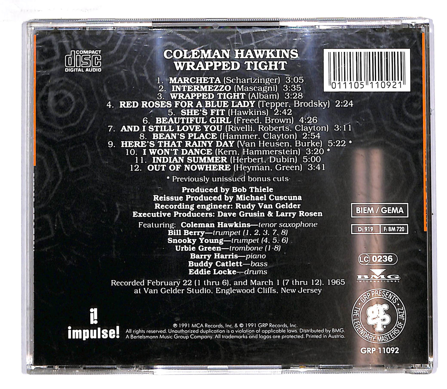 EBOND Coleman Hawkins - Wrapped Tight CD CD043136