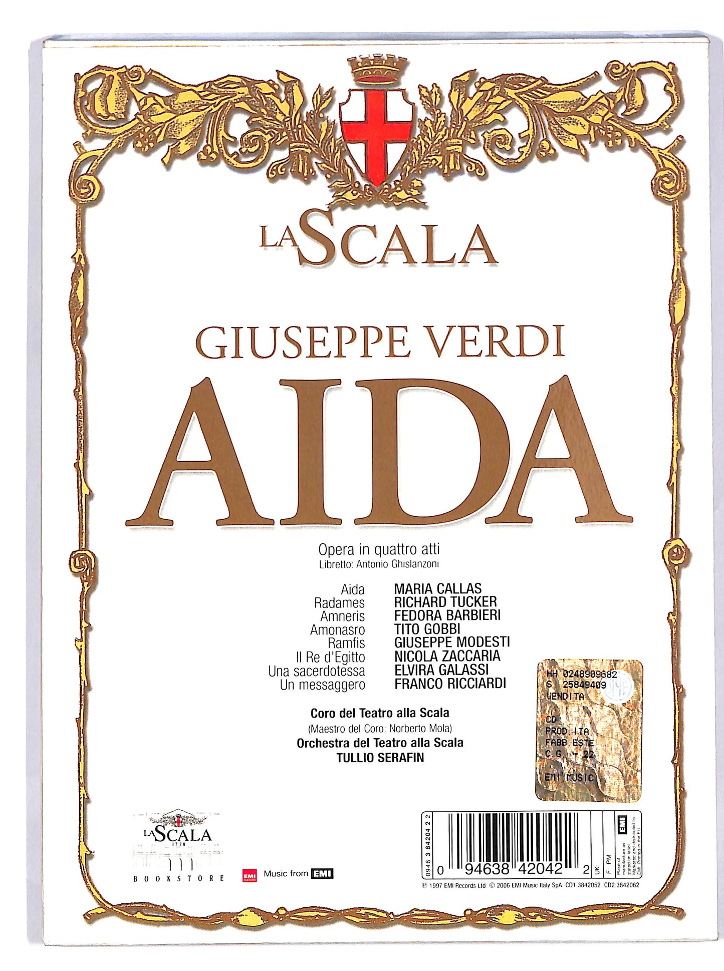 EBOND La Scala Giuseppe Verdi - Aida (2cd) CD044301