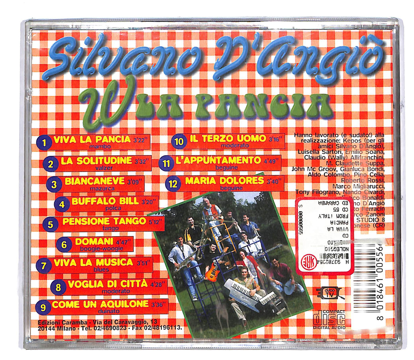 EBOND Silvano D'Angio - W La Pancia CD CD044647
