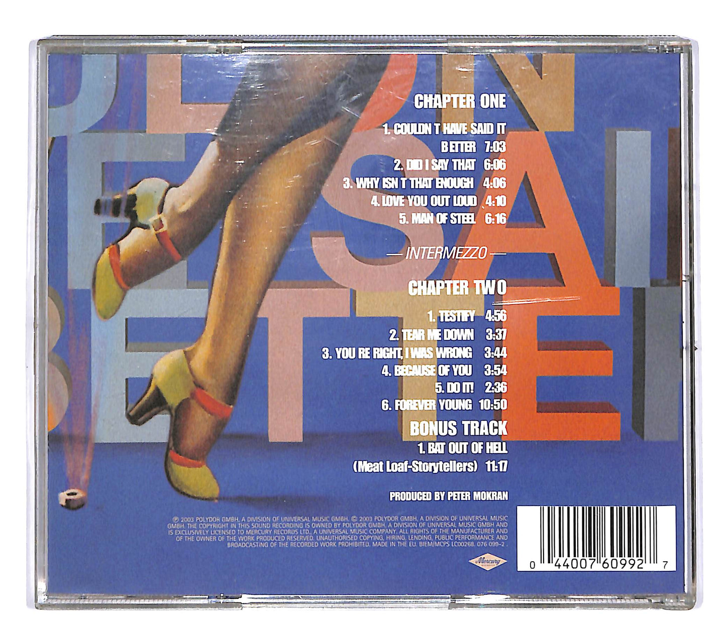 EBOND Meat Loaf - Couldn't Have Said It Better CD CD044831