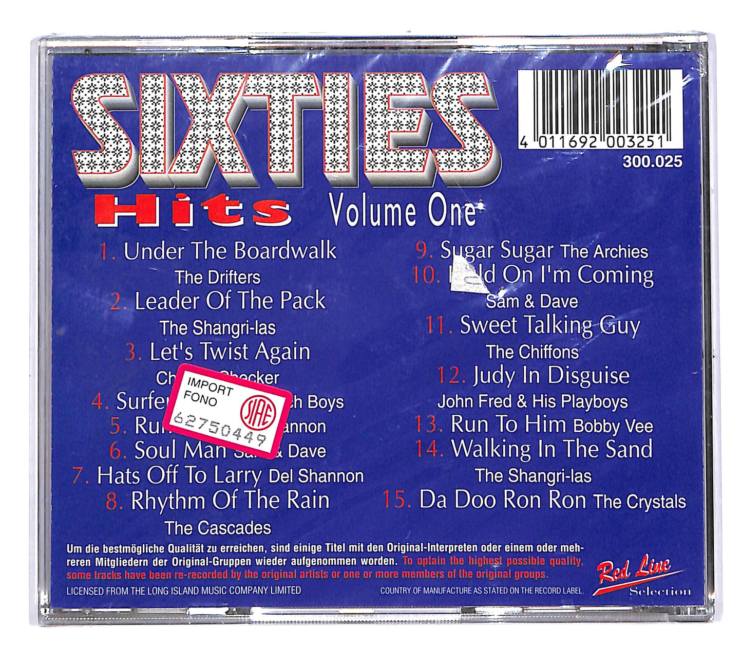 EBOND Various - Sixties Hits Volume One CD CD044845