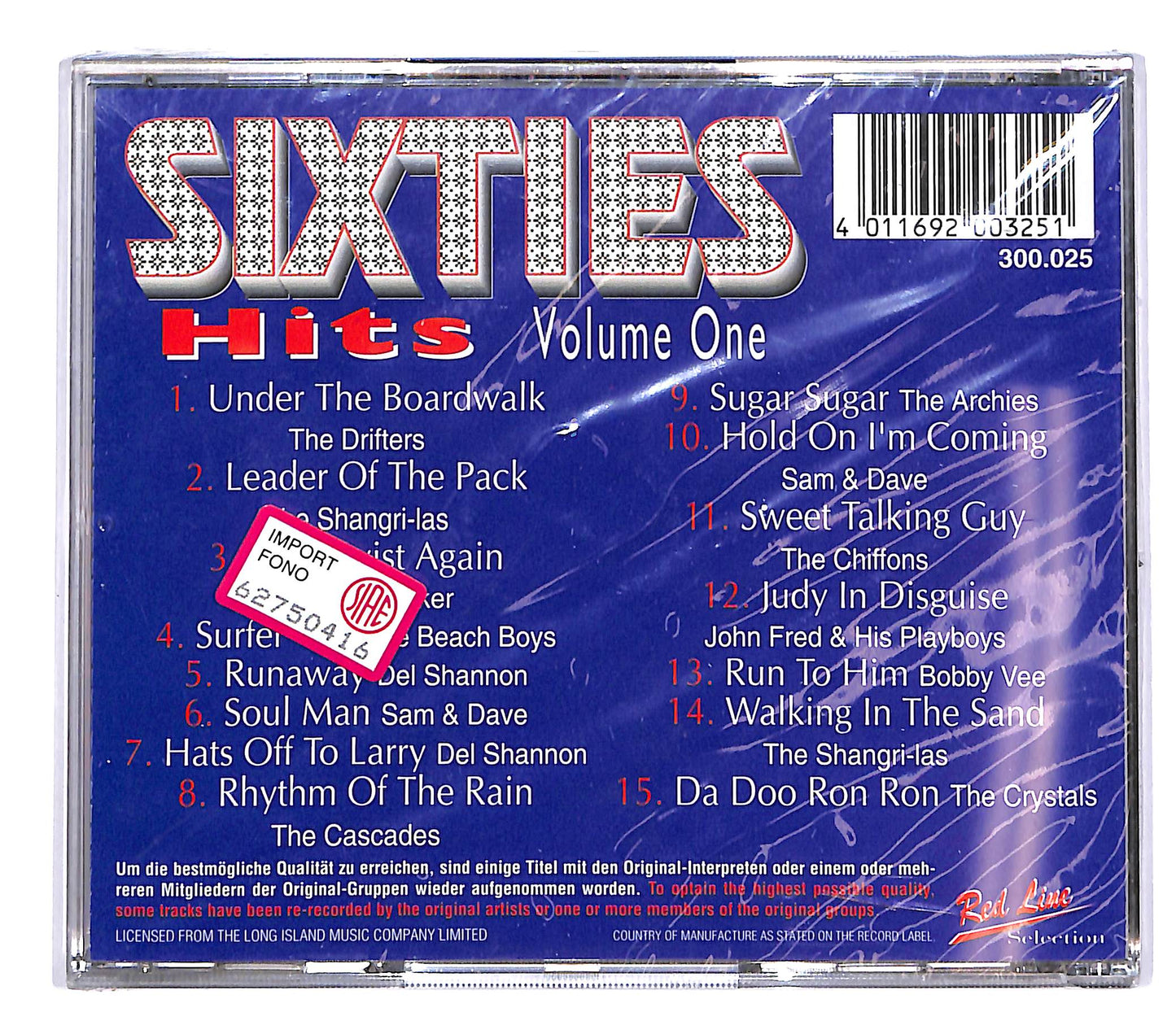 EBOND Various - Sixties Hits Volume One CD CD045422