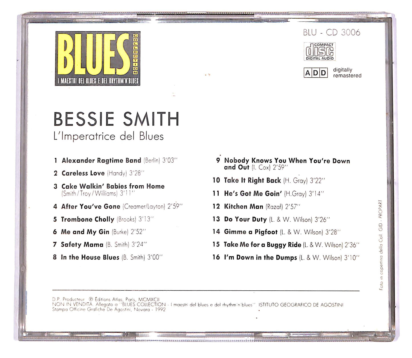 EBOND Bessie Smith - L'Imperatrice Del Blues EDITORIALE CD CD045515