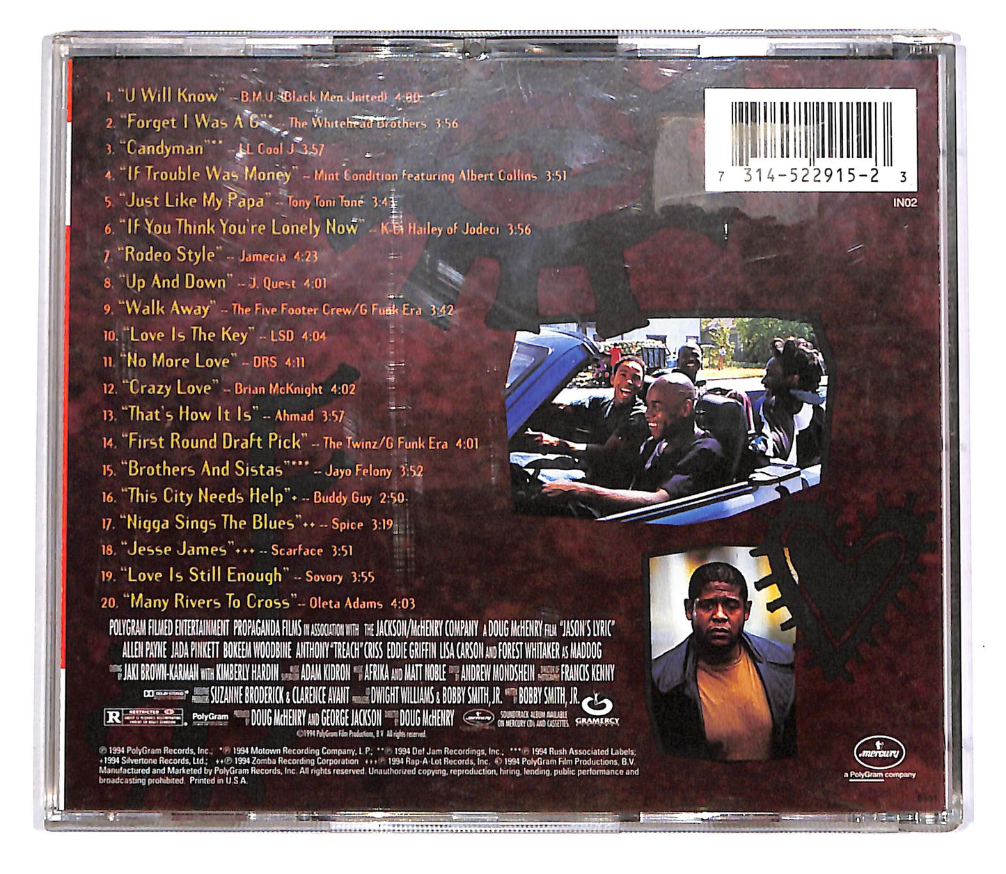 EBOND Jason's Lyric - The Original Motion Picture Soundtrack CD CD045938