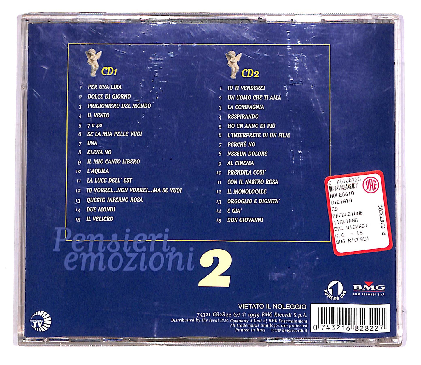 EBOND Battisti - Pensieri, Emozioni 2 (2 dischi) CD CD046038