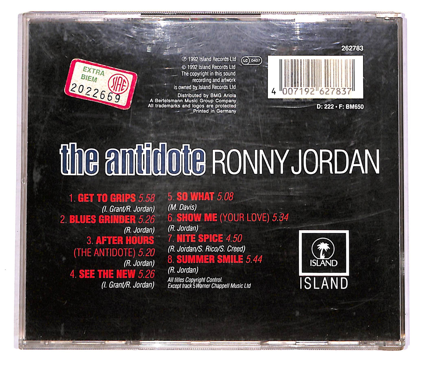 EBOND Ronny Jordan - The Antidote CD CD046041