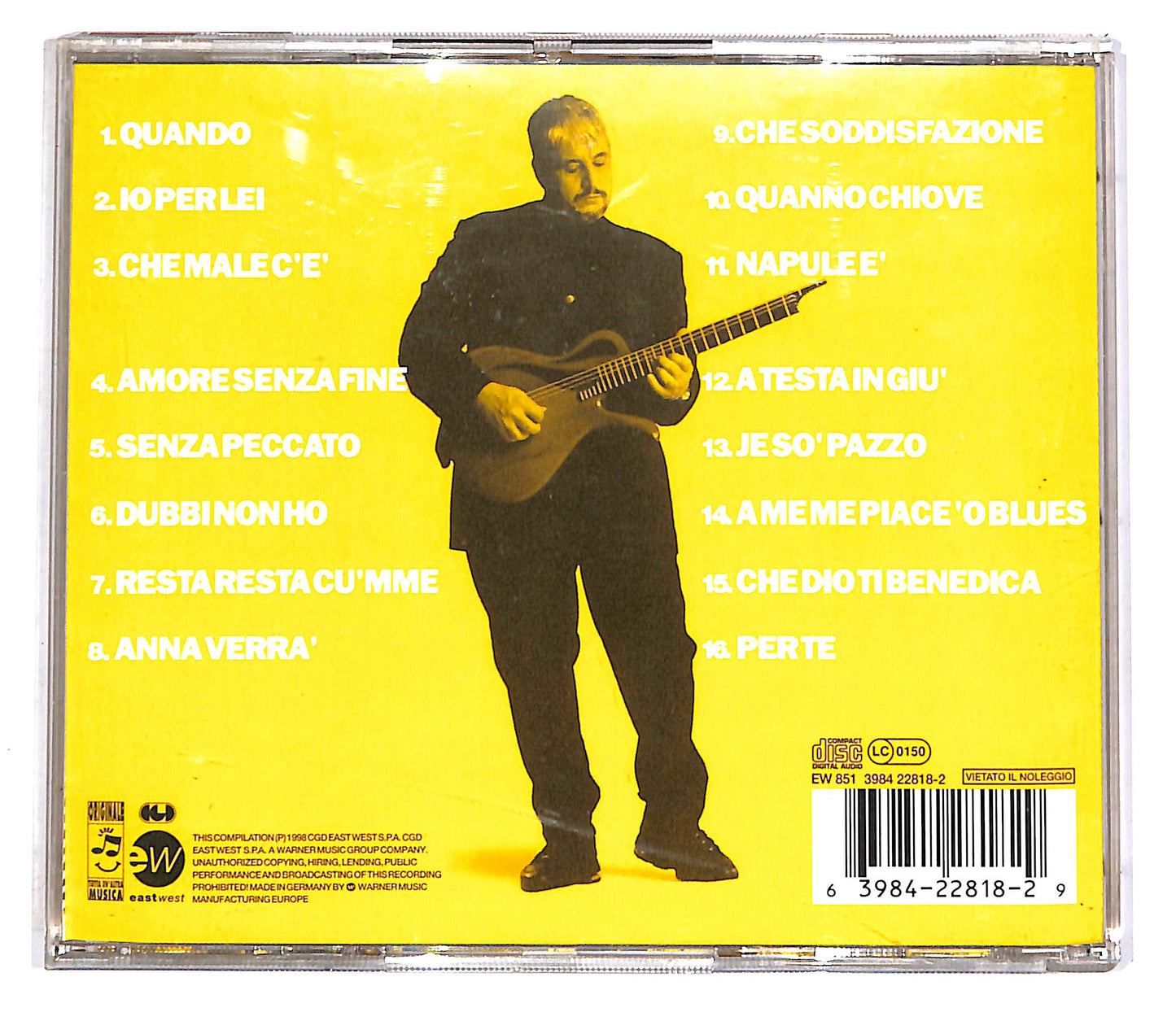 EBOND Pino Daniele - The Best Of Pino Daniele Yes I Know My Way CD CD046054