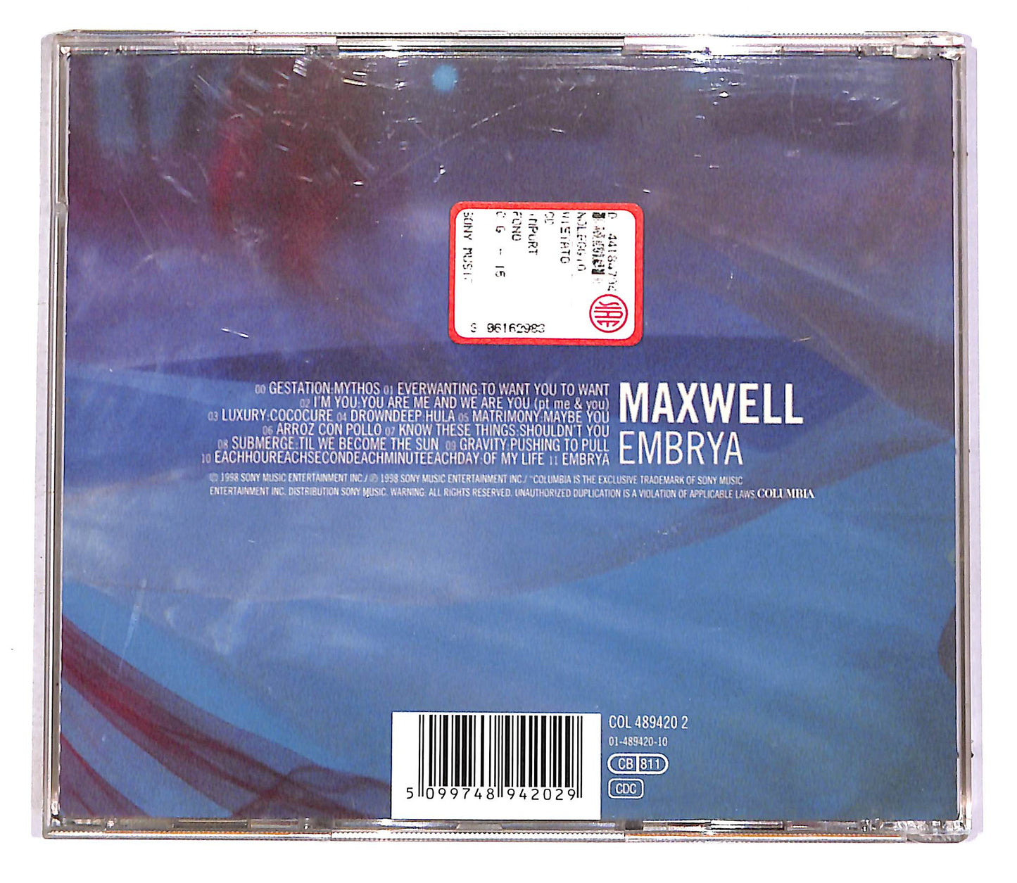 EBOND Maxwell - Embrya CD CD046408