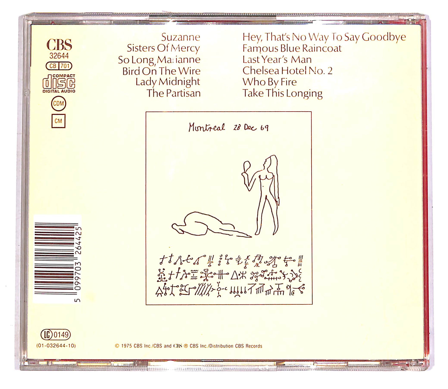EBOND Leonard Cohen - Greatest Hits CD CD046542