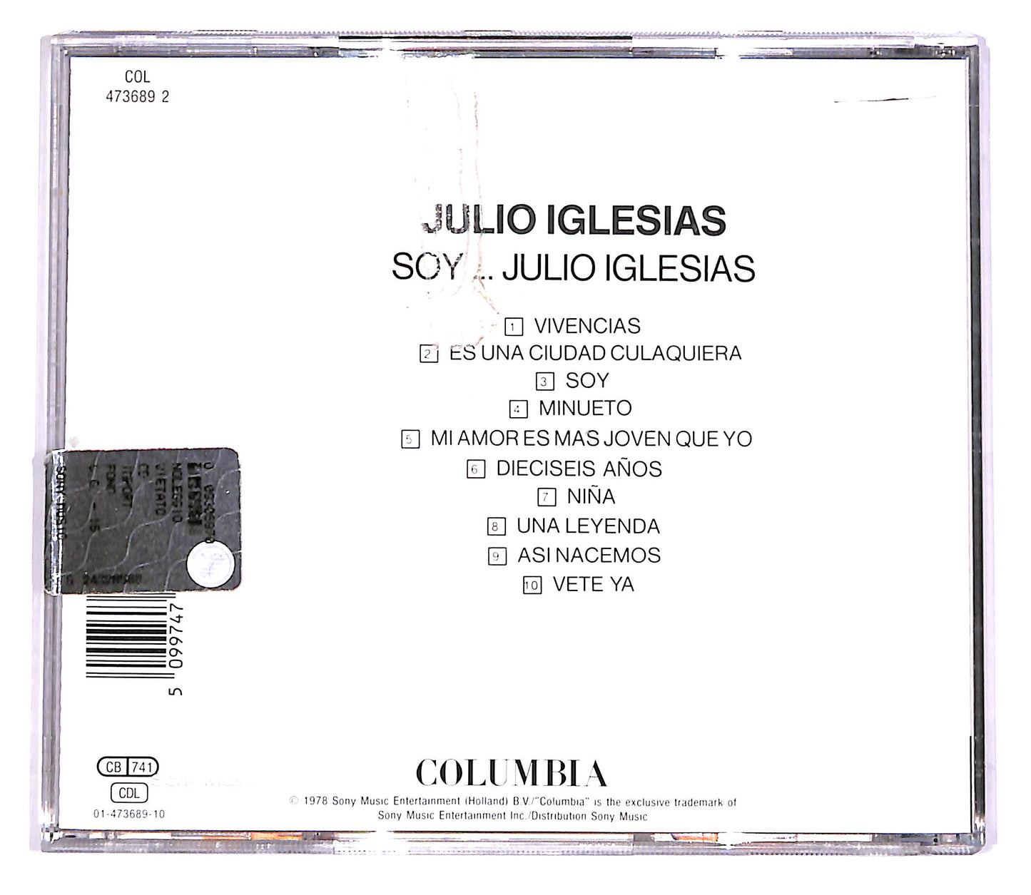 EBOND Julio Iglesias - Soy... Julio Iglesias CD CD046805