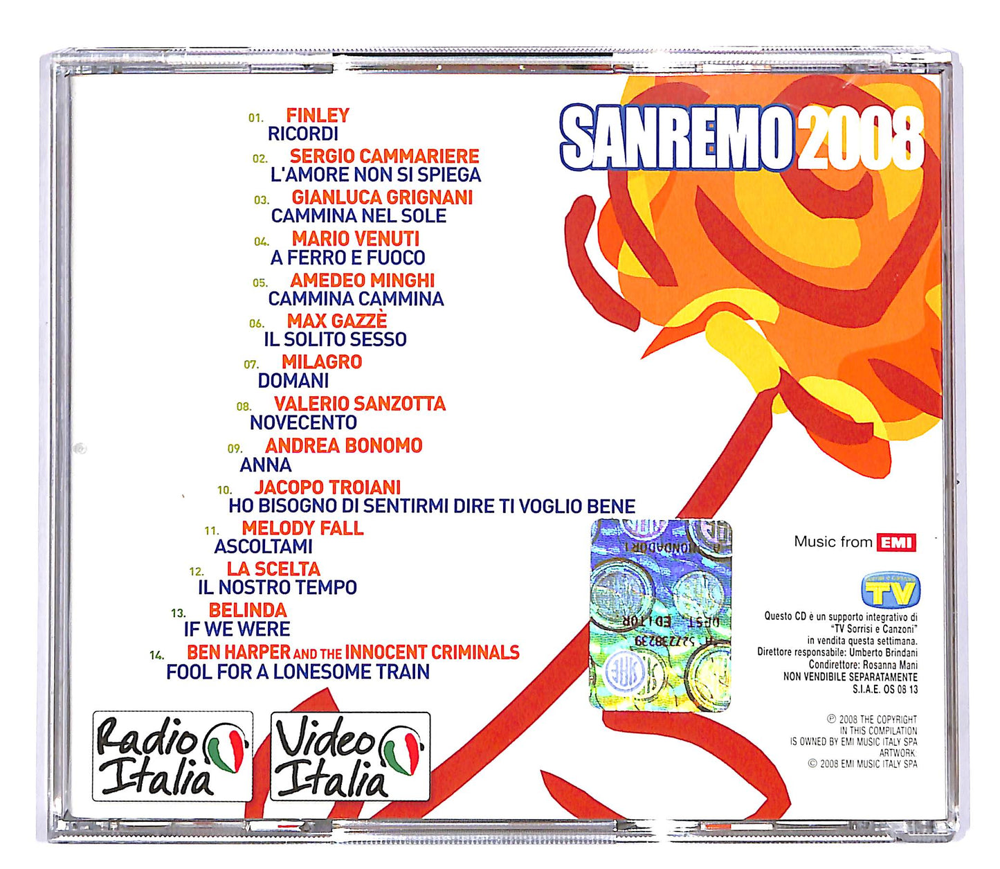 EBOND Various - Sanremo 2008 EDITORIALE CD CD047953