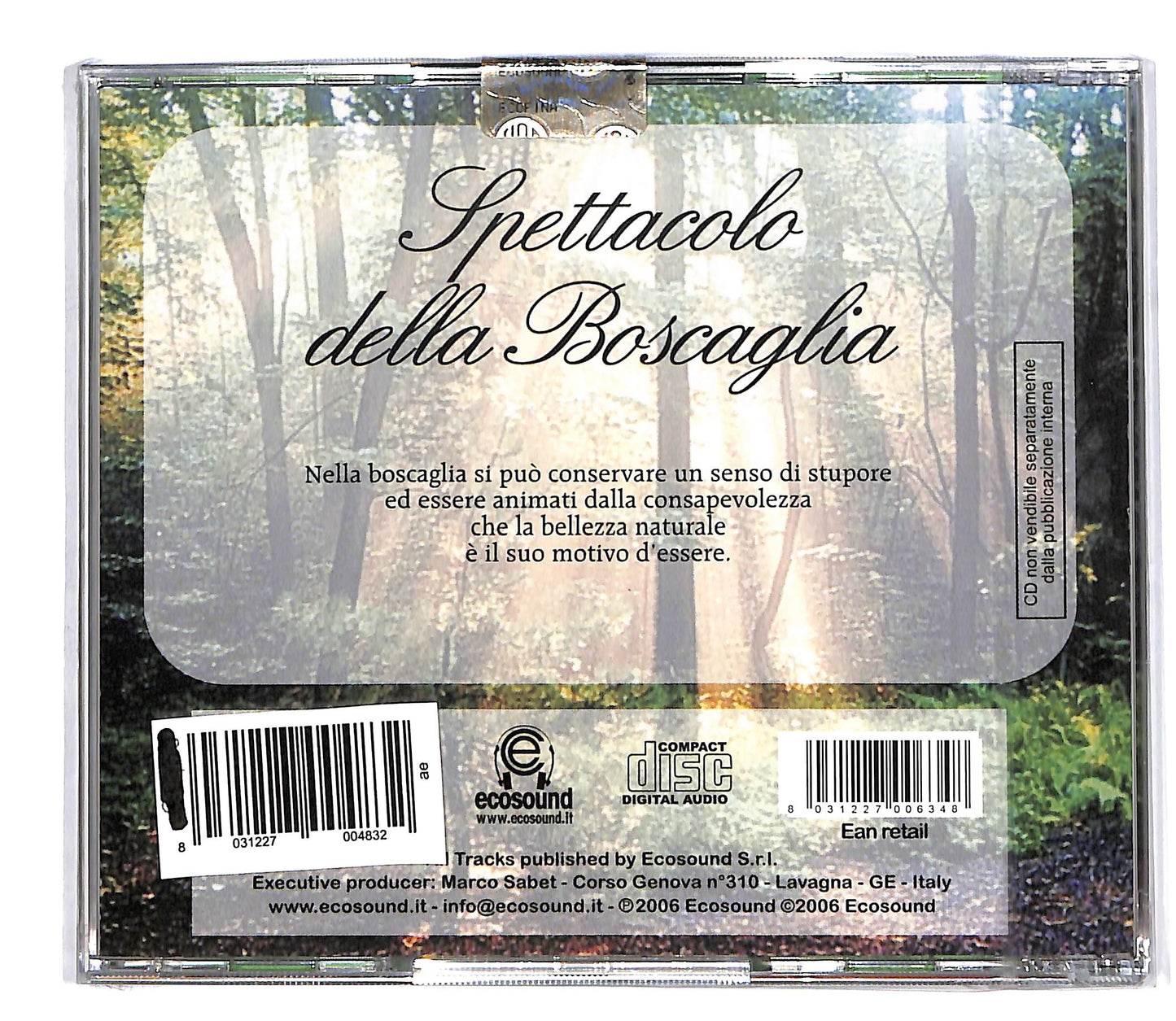 EBOND Various - Spettacolo della boscaglia EDITORIALE CD CD064635