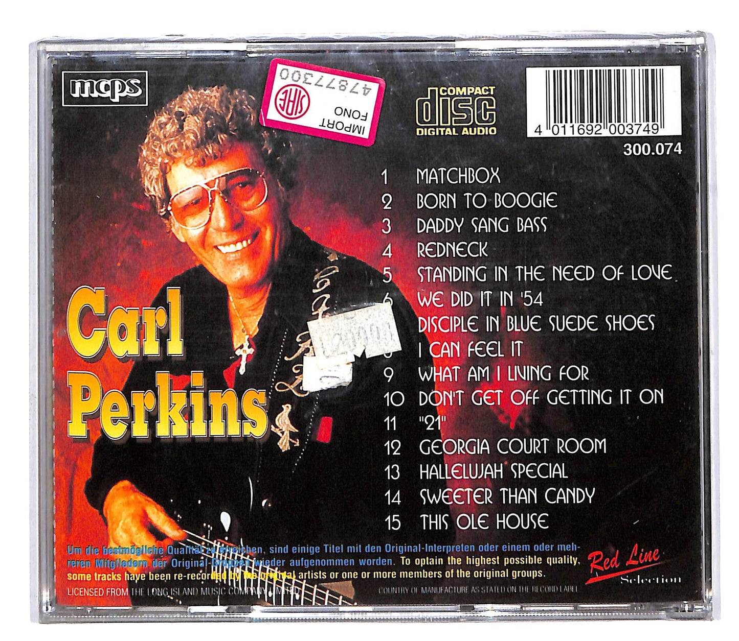EBOND Carl Perkins - Matchbox CD CD064719