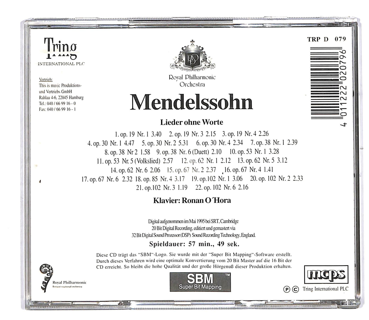 EBOND Mendelssohn - Lieder Ohne Worte CD CD064726