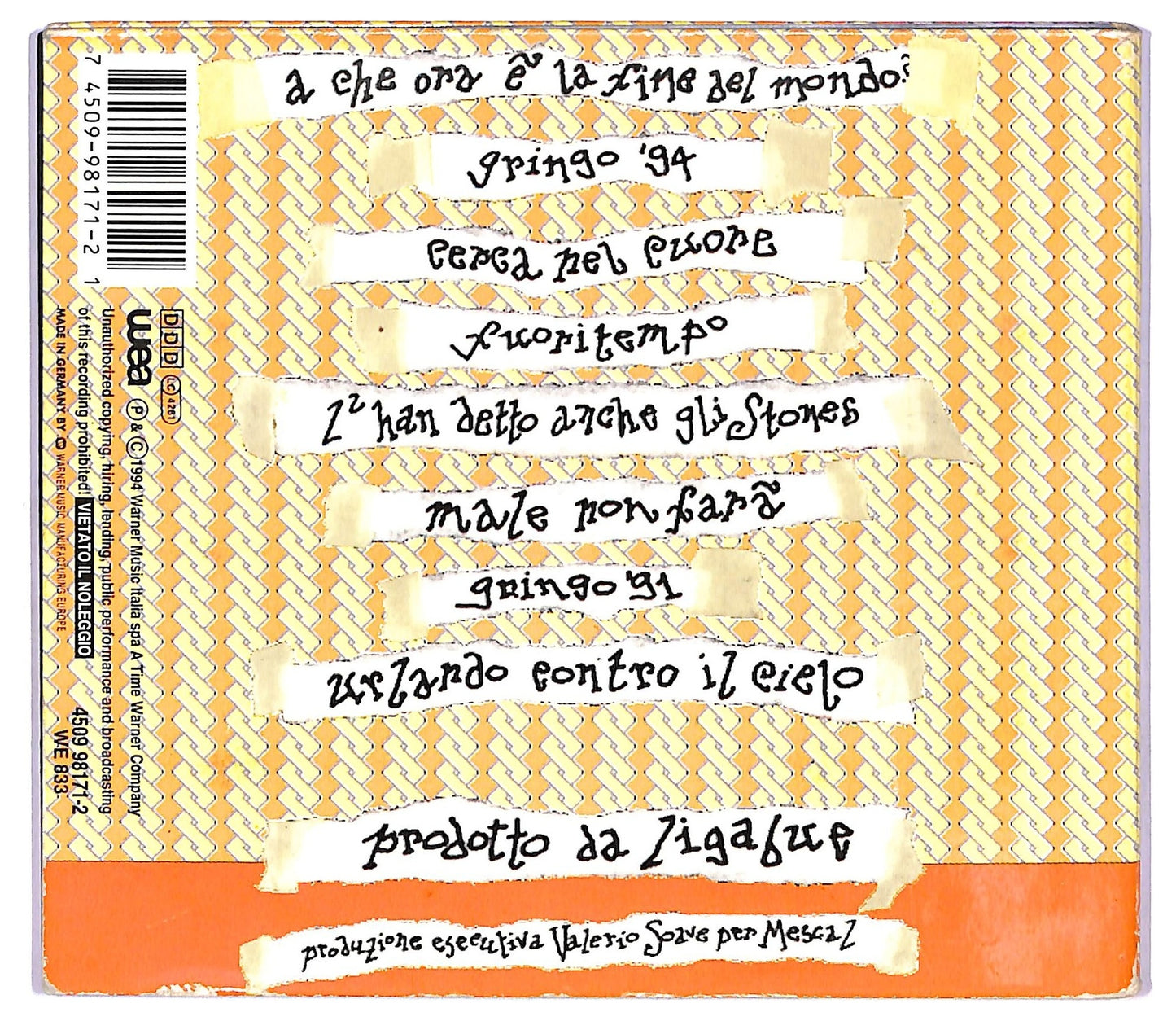 EBOND Ligabue - A Che Ora E La Fine Del Mondo?Digipak CD CD068445