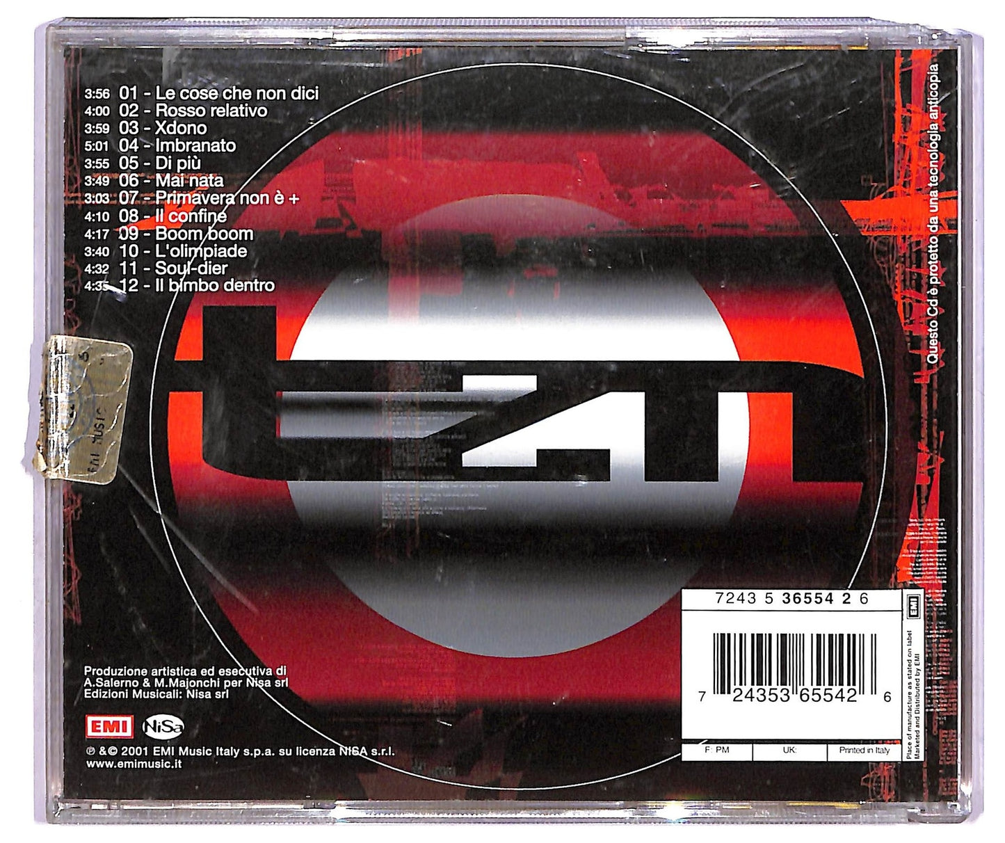 EBOND Tiziano Ferro - Rosso Relativo CD CD068635