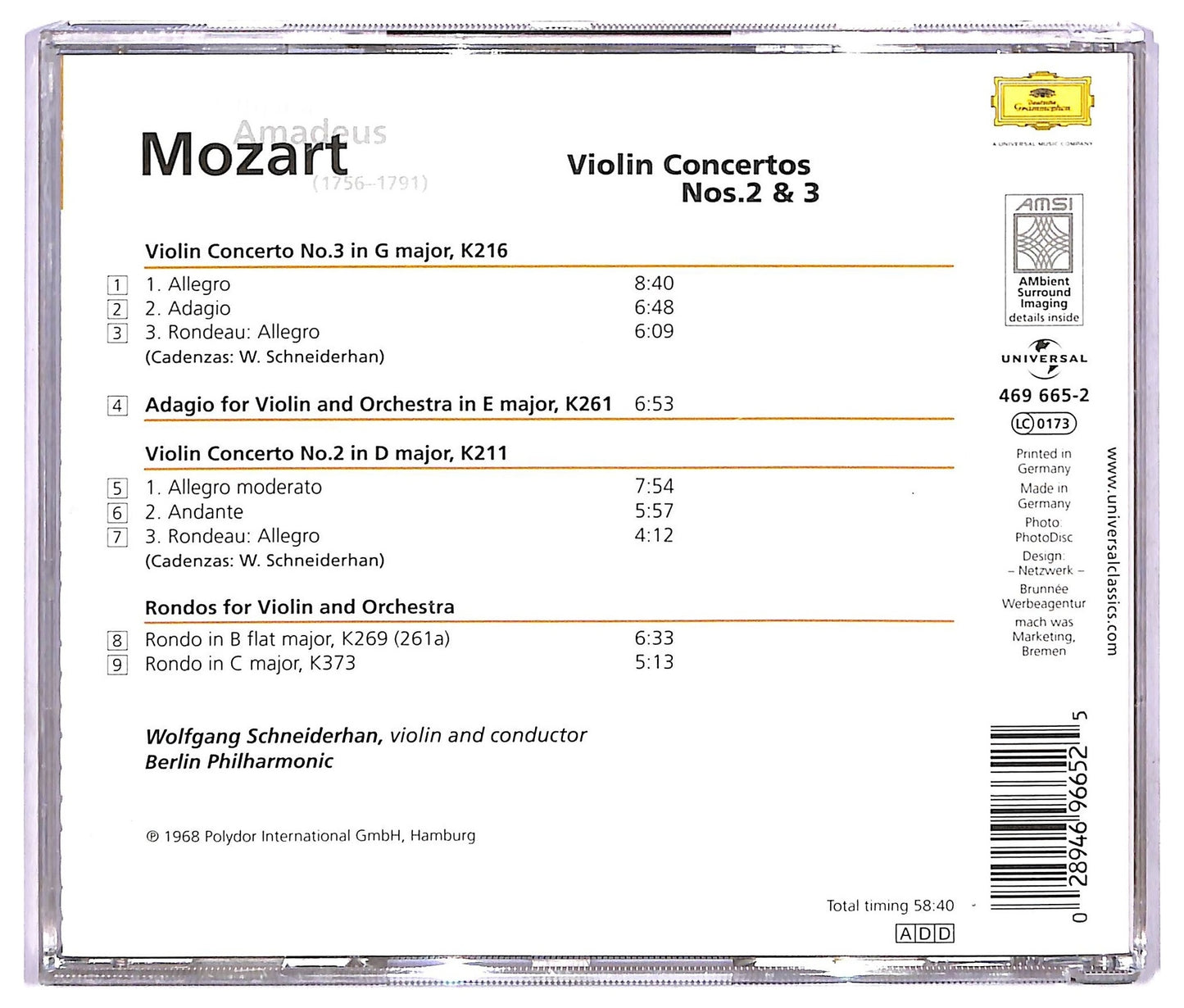 EBOND Violin Concertos Nos. 2 & 3 CD CD068649