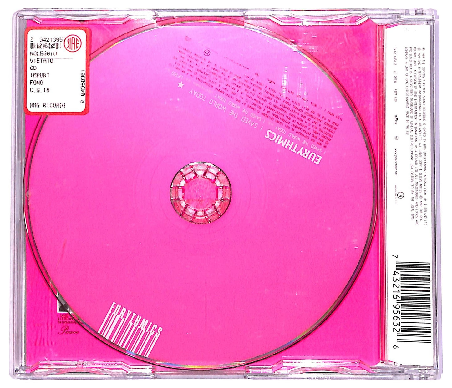 EBOND Eurythmics - I Saved The World Today CD CD068948