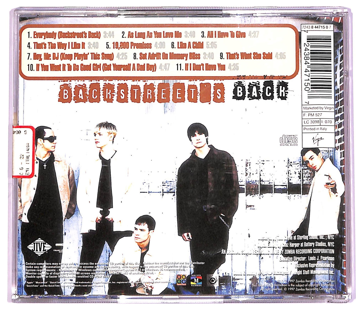 EBOND Backstreet Boys - Backstreet's Back CD CD069146