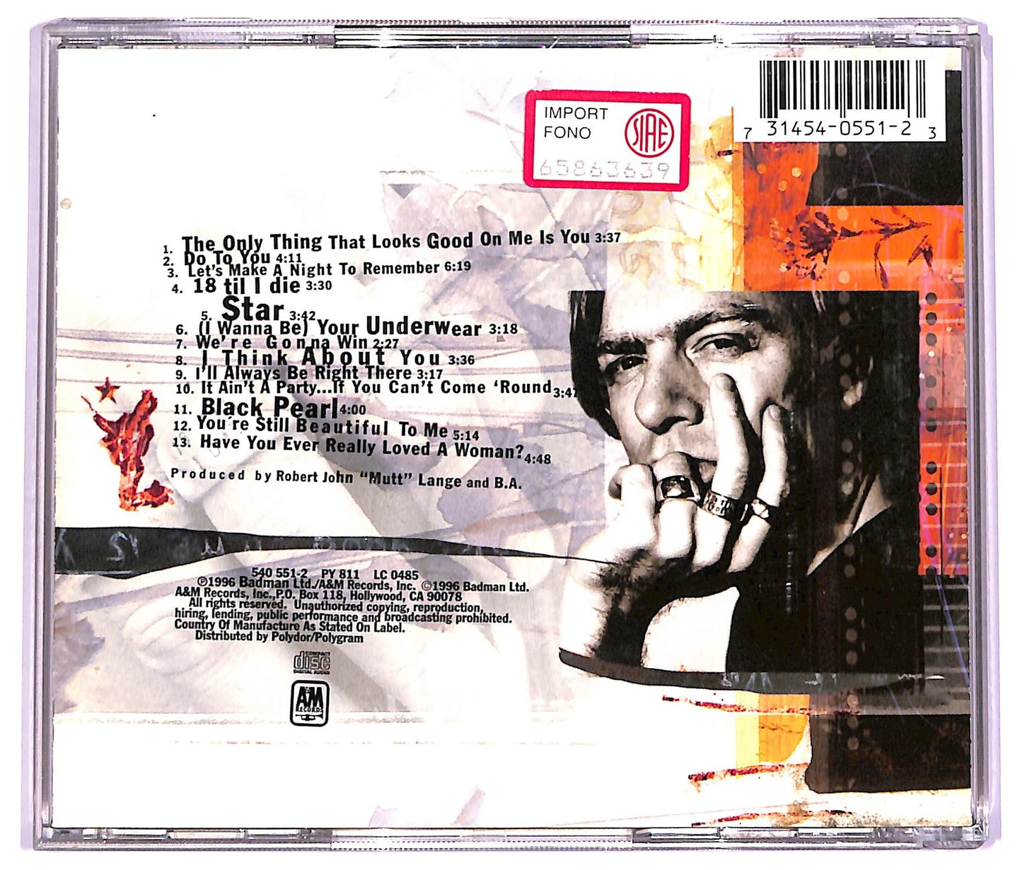EBOND Bryan Adams - 18 Til I Die CD CD069355