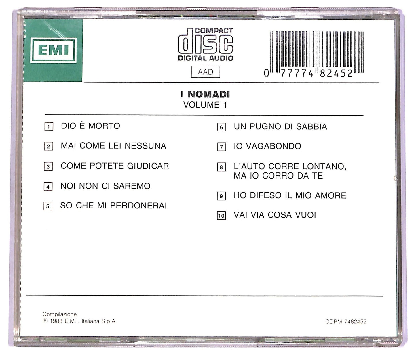 EBOND I nomadi volume 1 CD CD070140