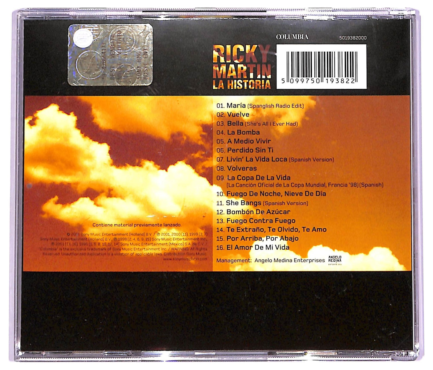 EBOND Ricky Martin - La Historia CD CD070318