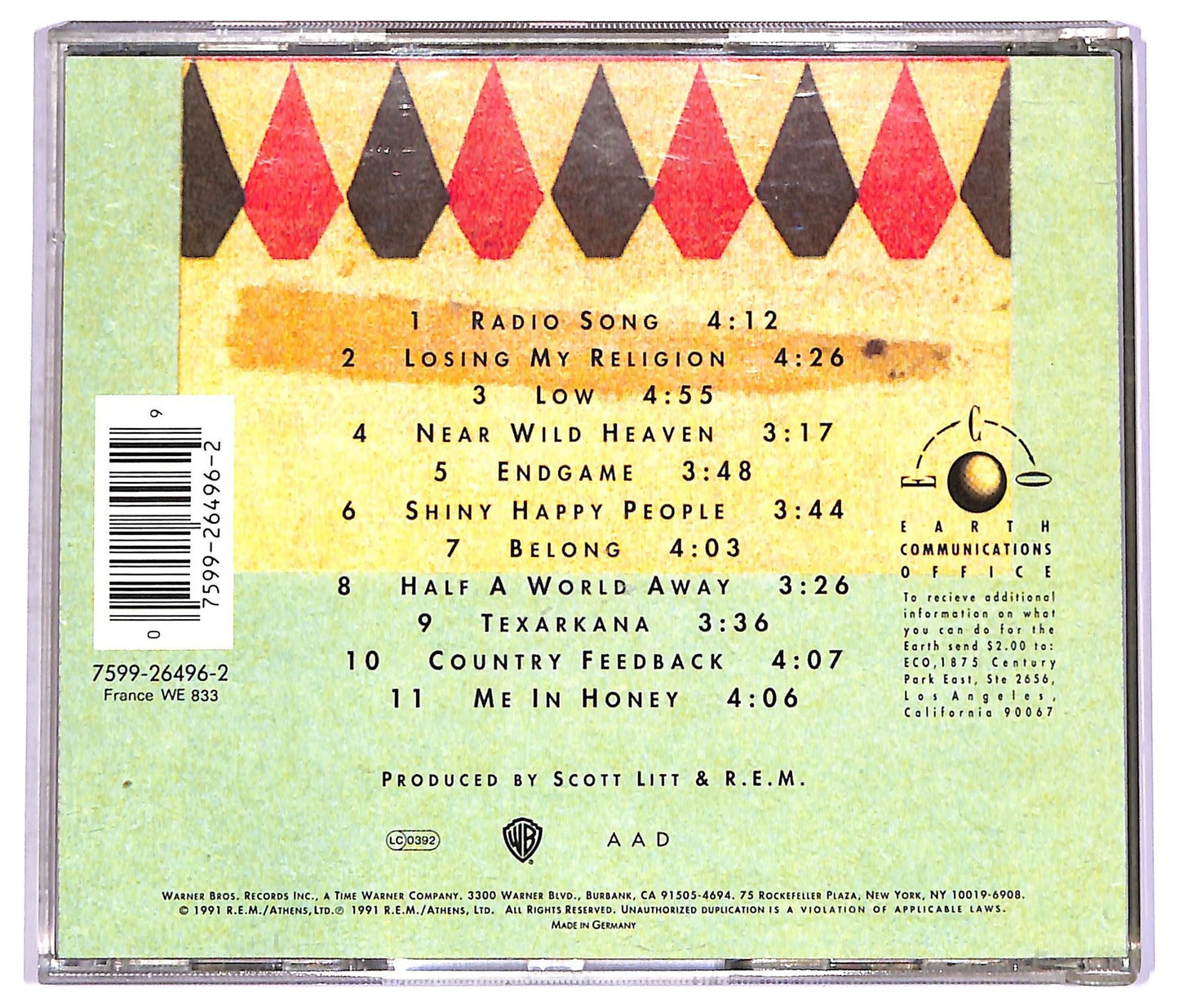 EBOND R.E.M. - Out Of Time CD CD070623