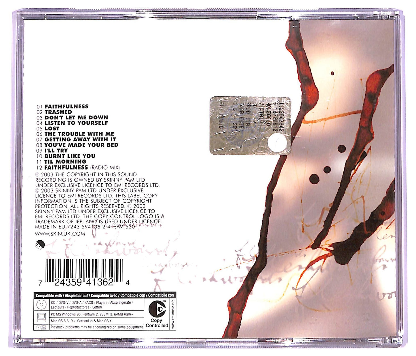 EBOND Skin - Fleshwounds CD CD071043