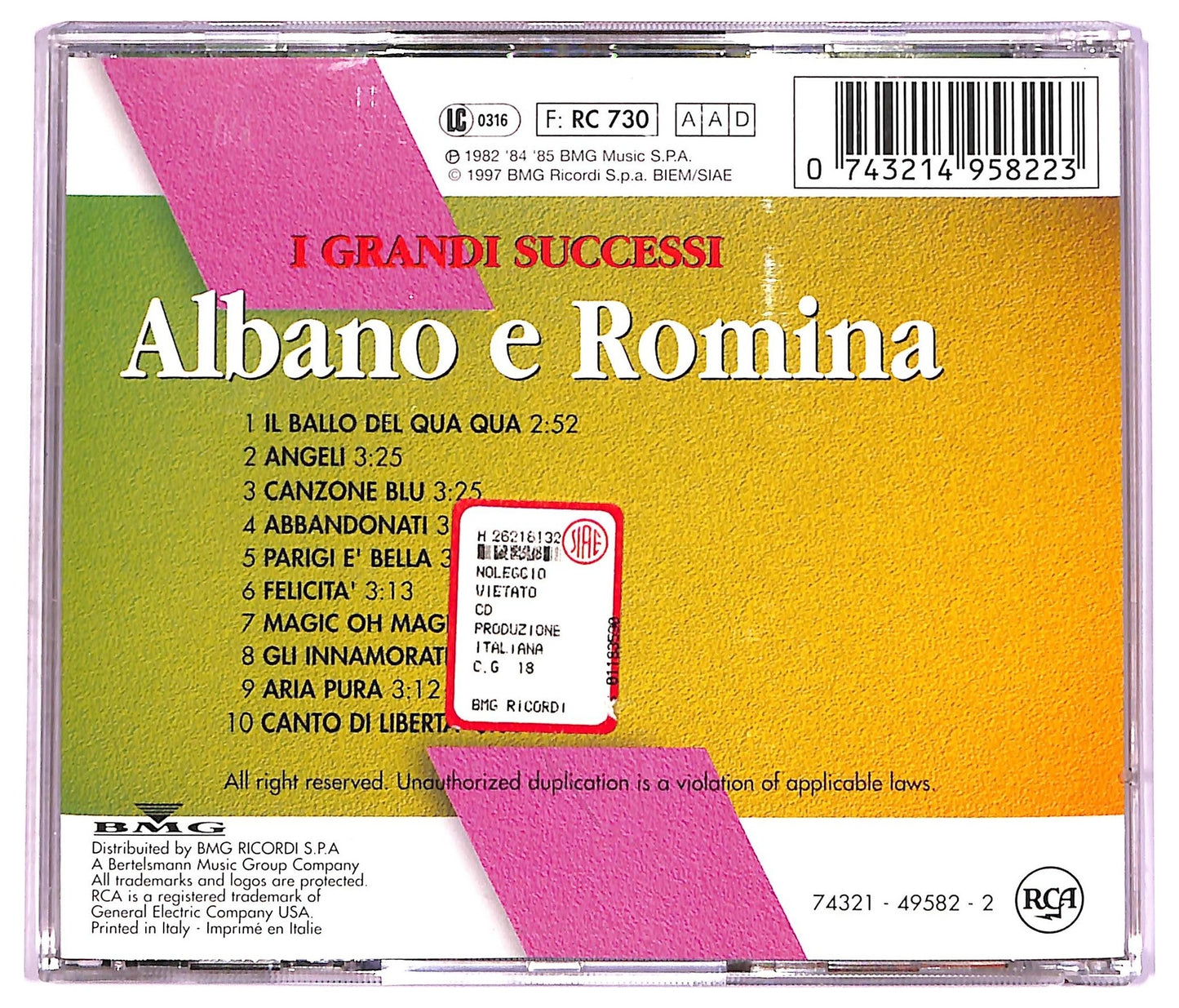 EBOND Albano E Romina - I Grandi Successi CD CD071211