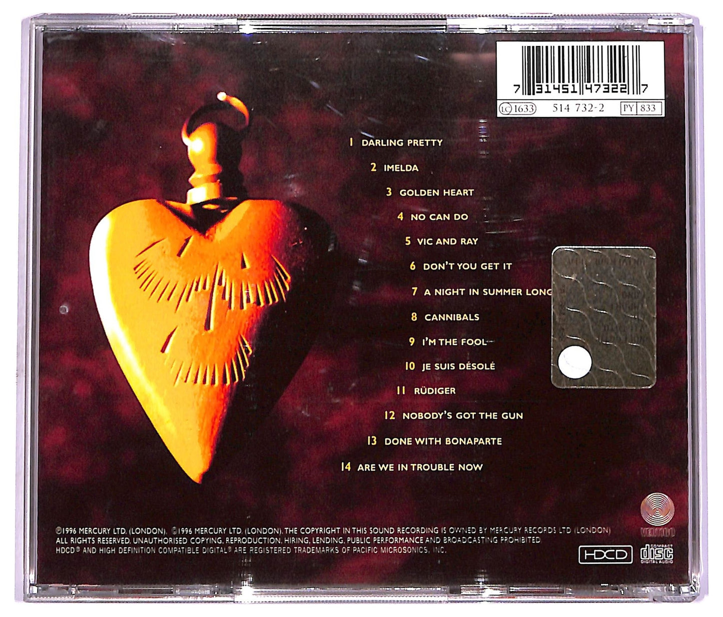 EBOND Mark Knopfler - Golden Heart CD CD072160