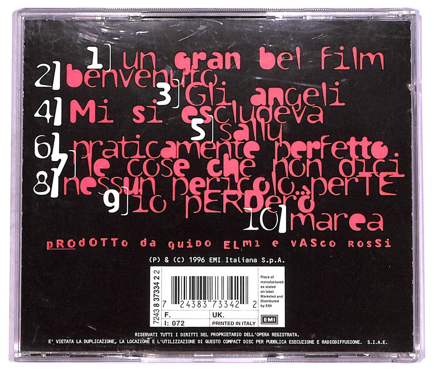 EBOND Vasco Rossi - Nessun Pericolo... Per Te CD CD072202