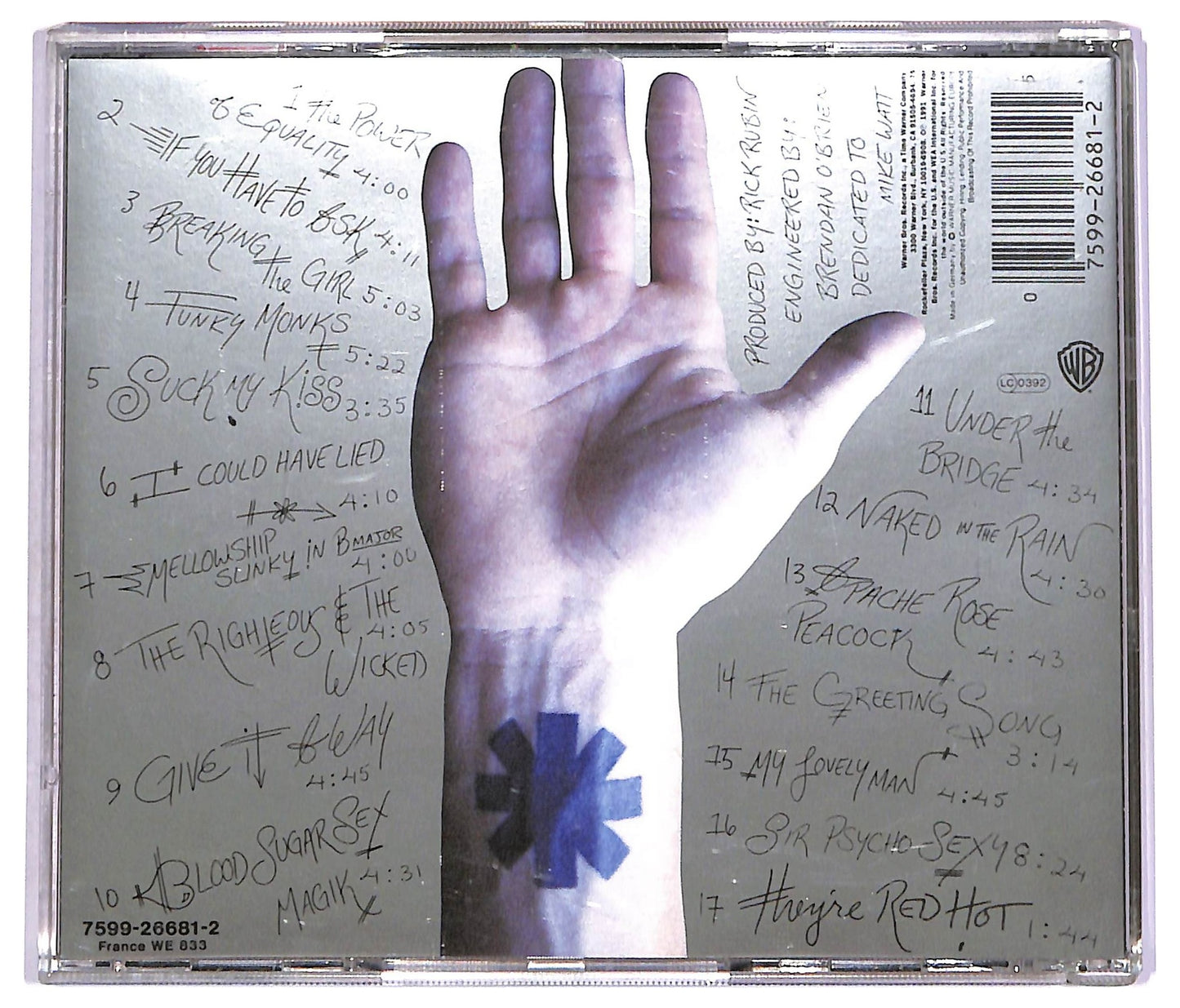 EBOND Red Hot Chili Peppers - Blood Sugar Sex Magik CD CD072734