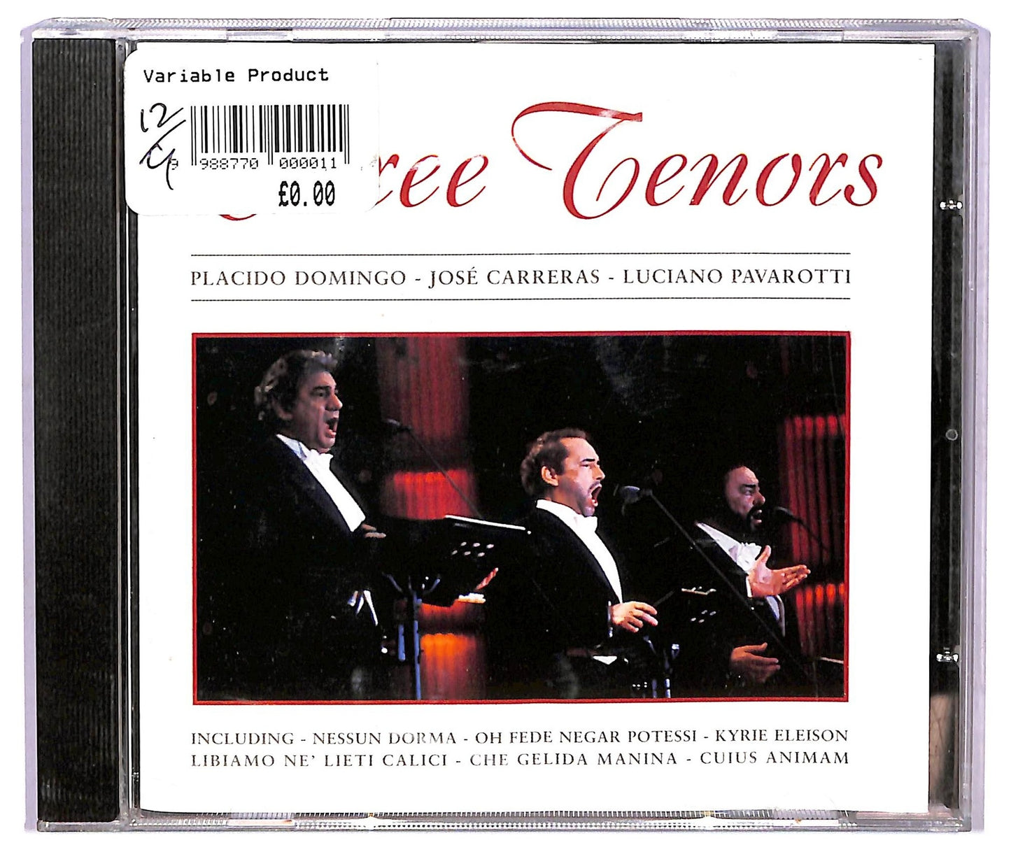 EBOND Domingo, Jose Carreras, Luciano Pavarotti - Three Tenors CD CD073449