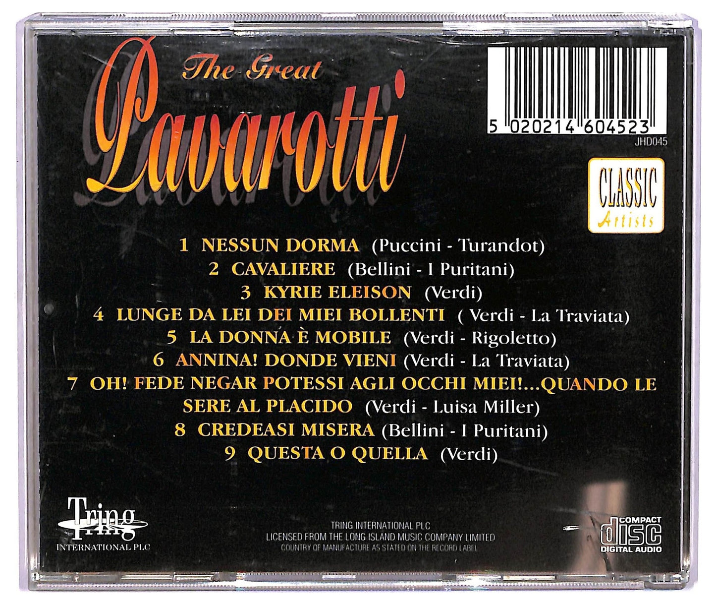 EBOND Pavarotti - The Great Pavarotti CD CD073455