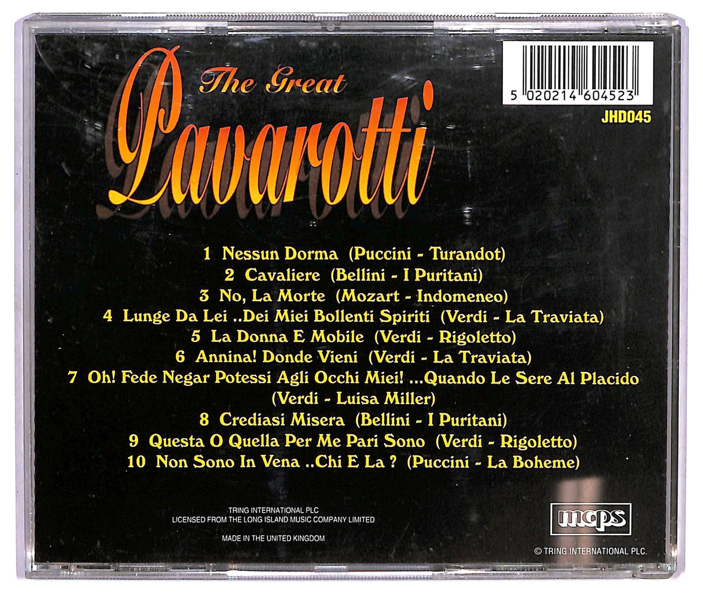 EBOND Pavarotti - The Great Pavarotti CD CD073512