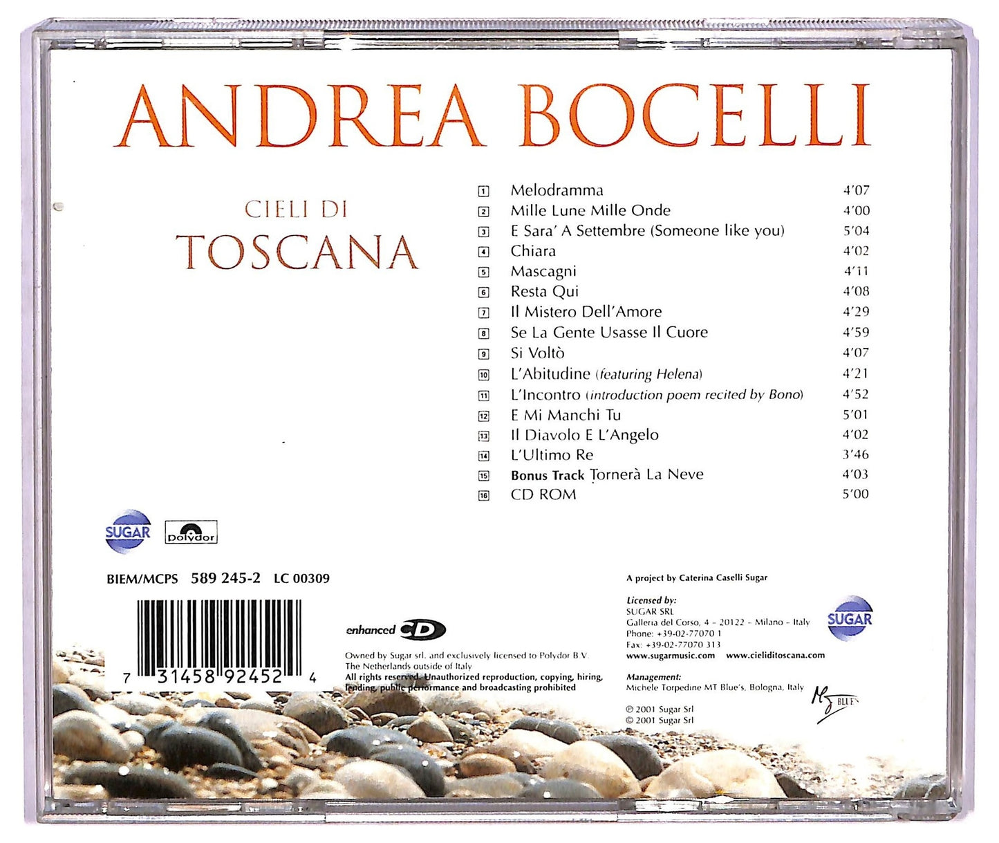 EBOND Andrea Bocelli - Cieli Di Toscana CD CD073517