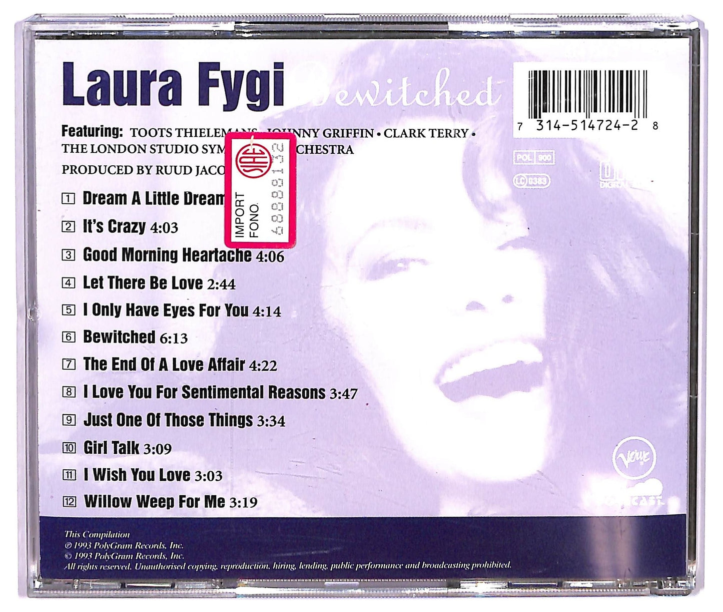 EBOND Laura Fygi - Bewitched CD CD073644