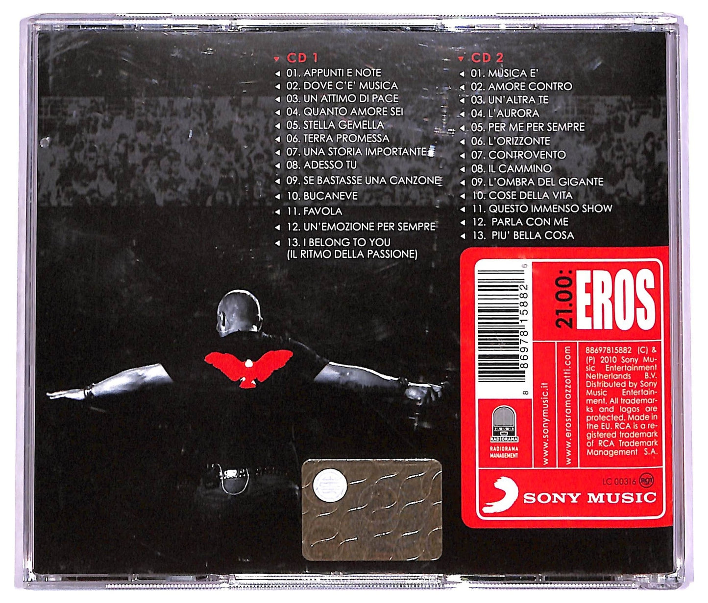 EBOND Eros Ramazzotti - 21.00: Eros Live World Tour 2009/2010 CD CD073725