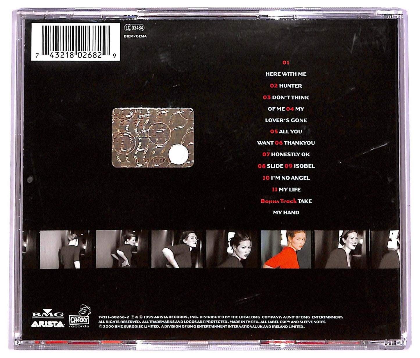 EBOND Dido - No Angel ALBUM JEWEL CASE CD CD074643