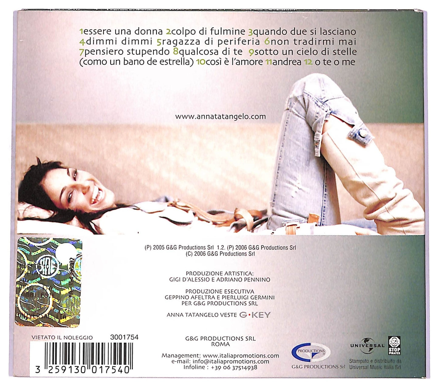 EBOND Anna Tatangelo - Ragazza Di Periferia CD CD074728