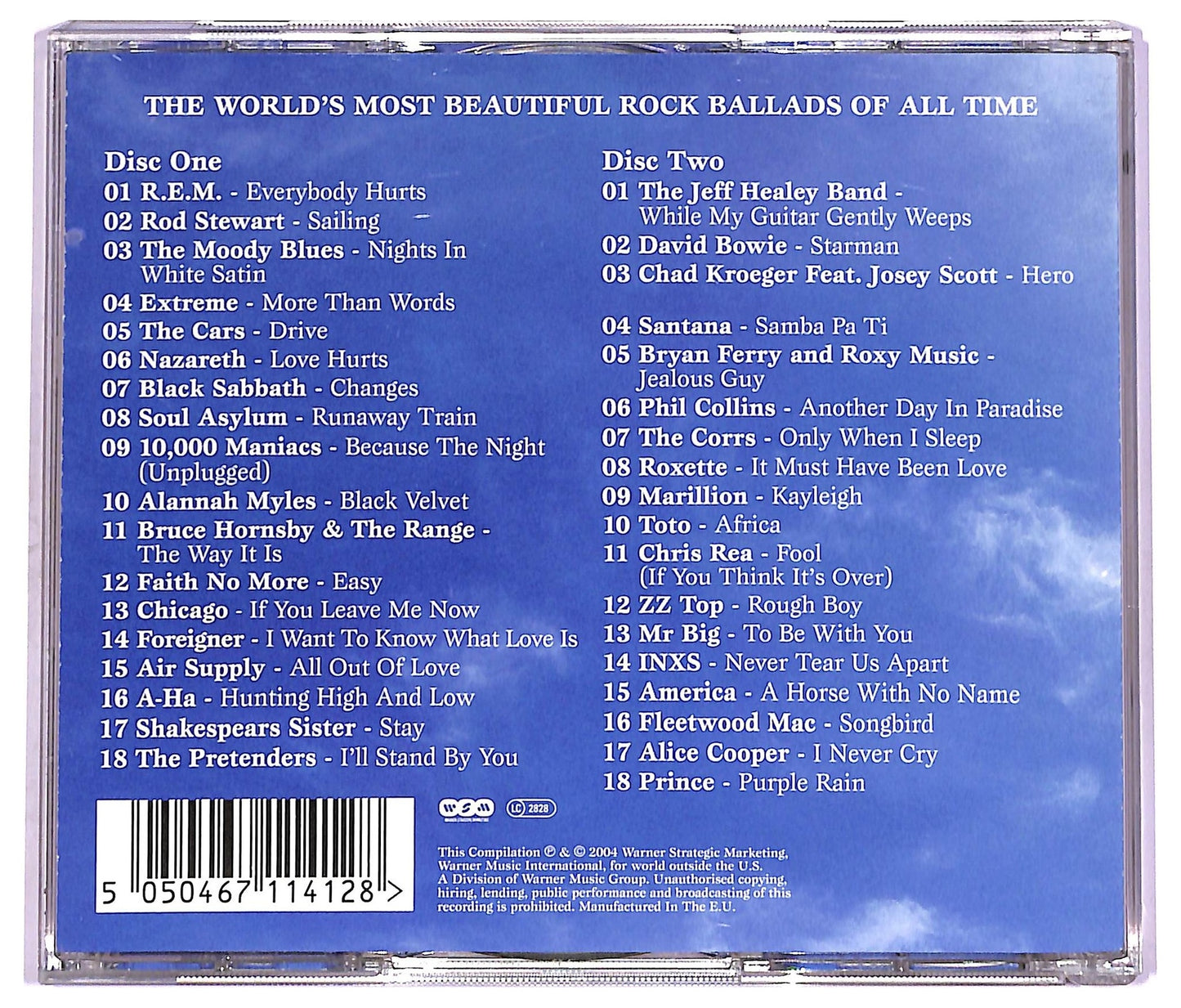 EBOND Various - Rock Ballads COMPILATION JEWEL CASE CD CD074740