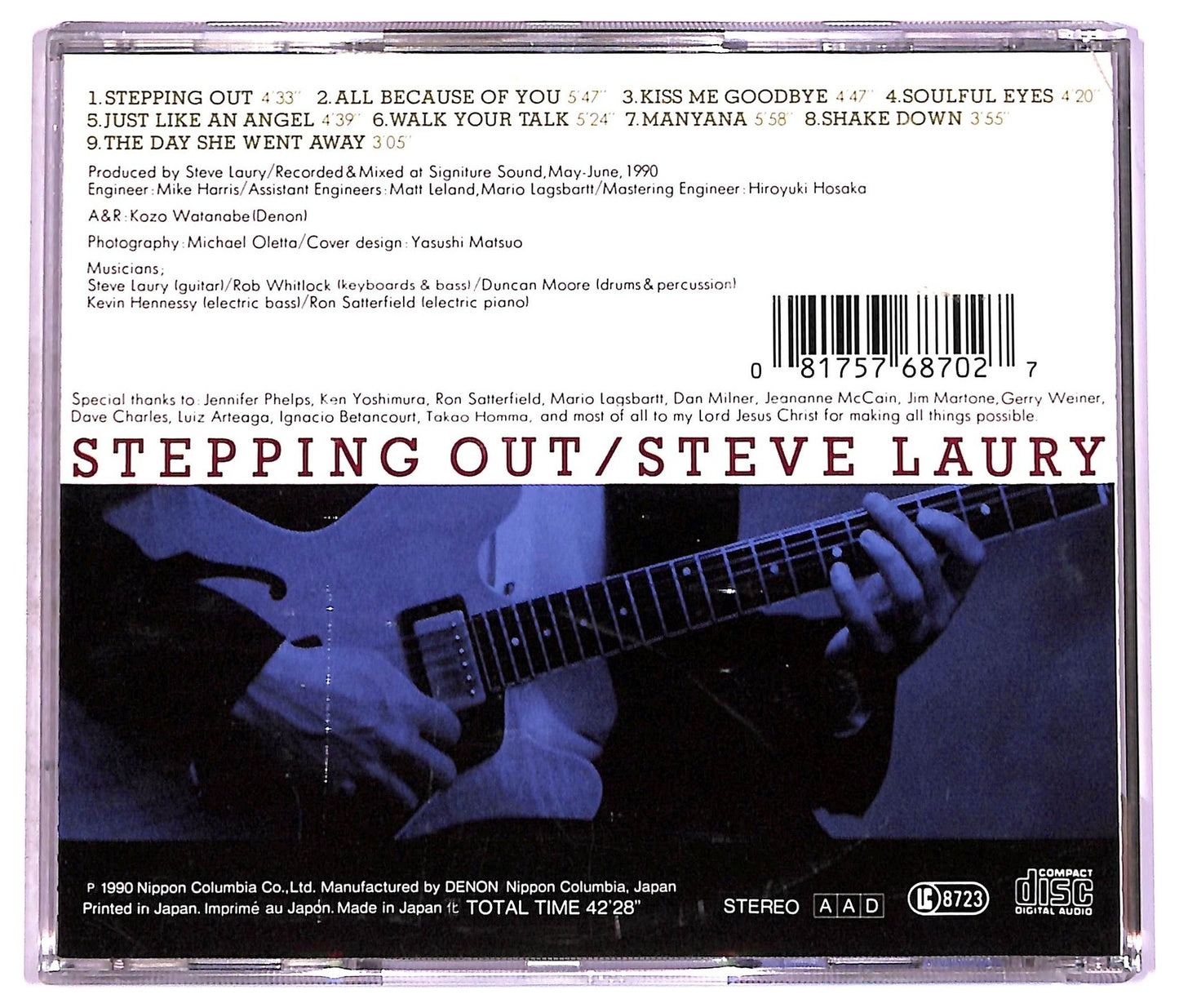 EBOND Steve Laury - Stepping Out CD CD076505