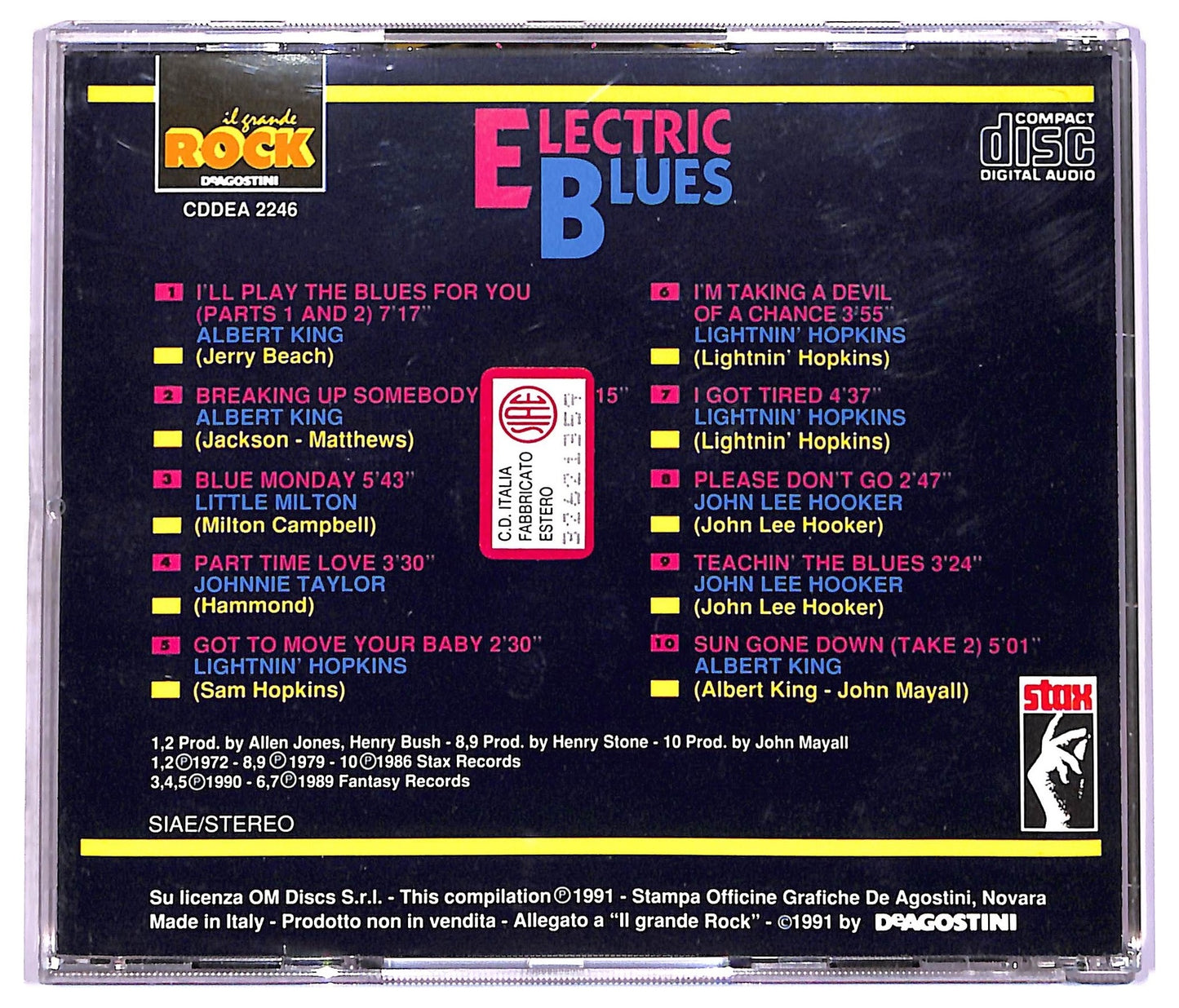 EBOND Various - Electric Blues - Il Grande Rock EDITORIALE CD CD077108