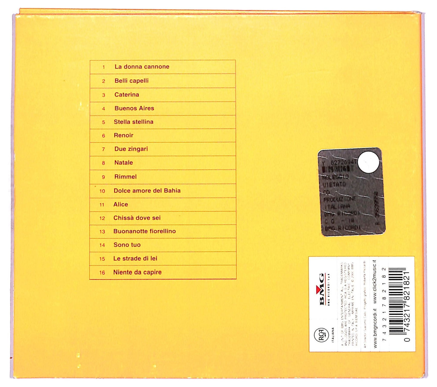 EBOND Francesco De Gregori - Le Canzoni D'Amore 1973-83 CD CD077852
