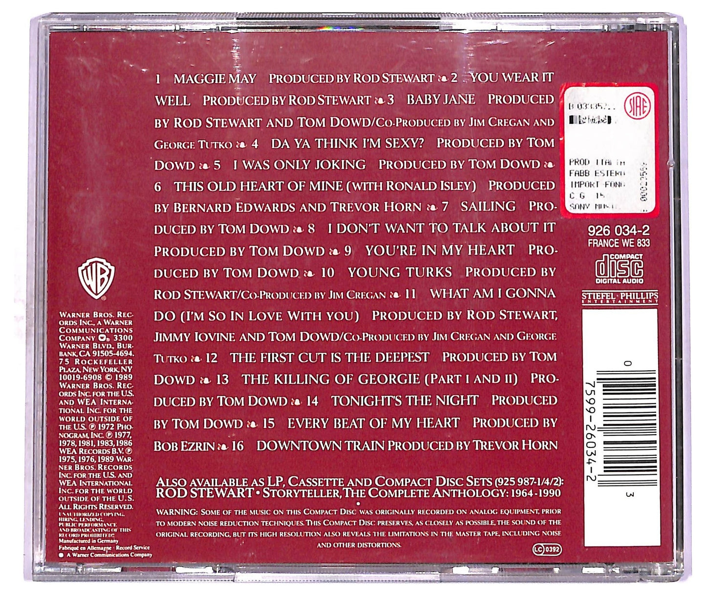 EBOND Rod Stewart - The Best Of Rod Stewart CD CD078140
