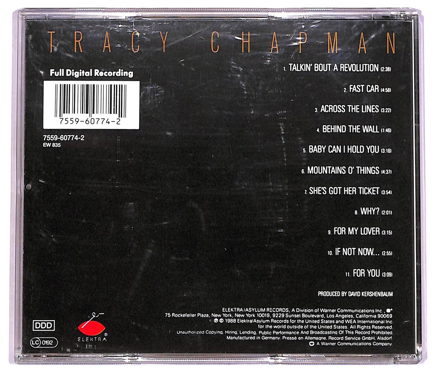 EBOND Tracy Chapman - Tracy Chapman CD CD078509