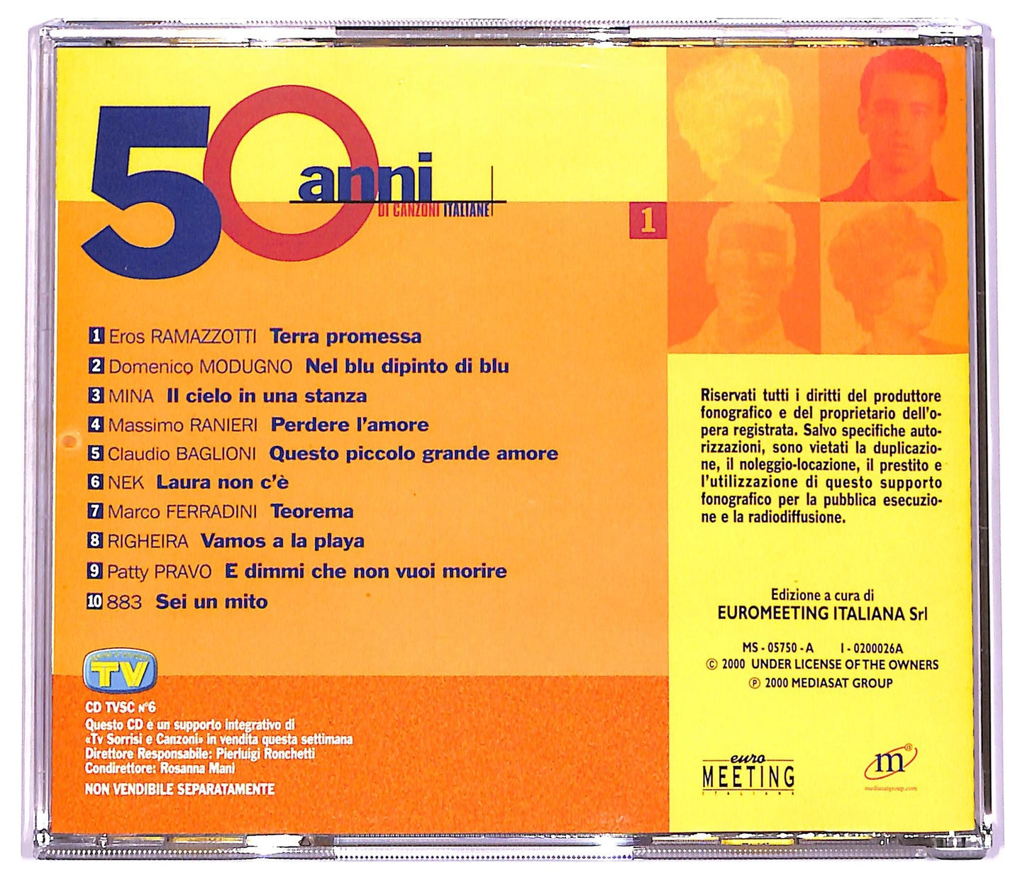 EBOND Various - 50 Anni Di Canzoni Italiane vol. 1 EDITORIALE CD CD078852