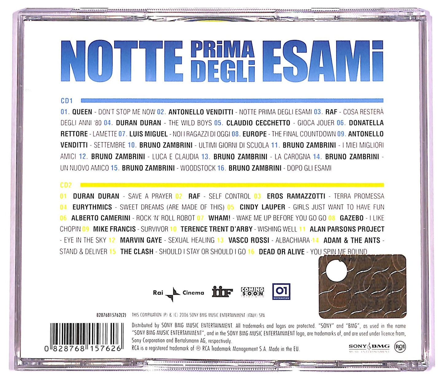 EBOND Notte Prima Degli Esami CD CD079809