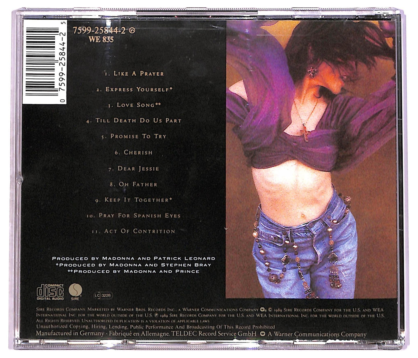 EBOND Madonna - Like A Prayer CD CD080511