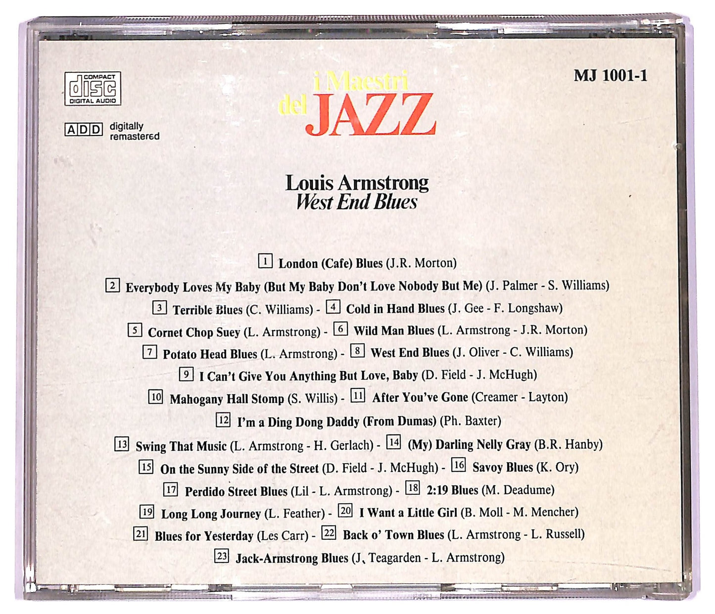 EBOND Louis Armstrong - West End Blues EDITORIALE CD CD080750